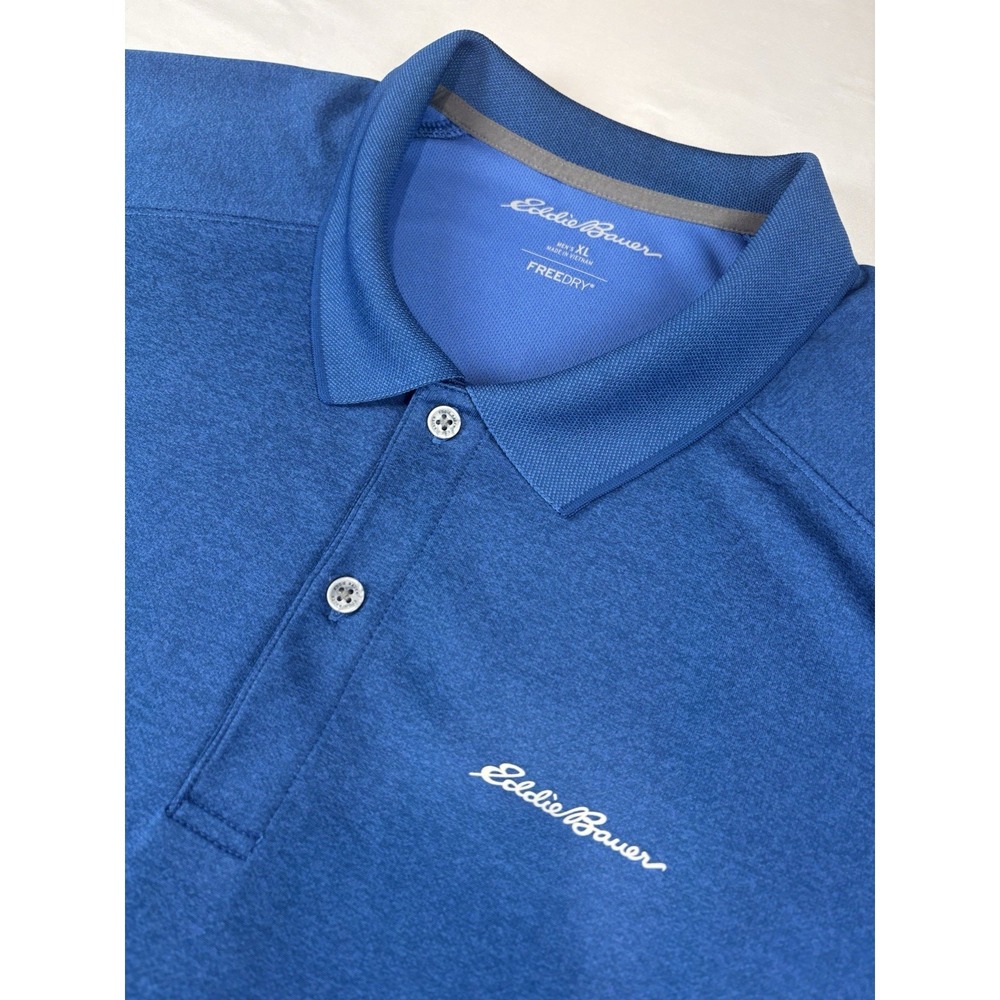 NWT Eddie Bauer Resolution Pro Polo Shirt Sleeve Shirt Men's XL Blue